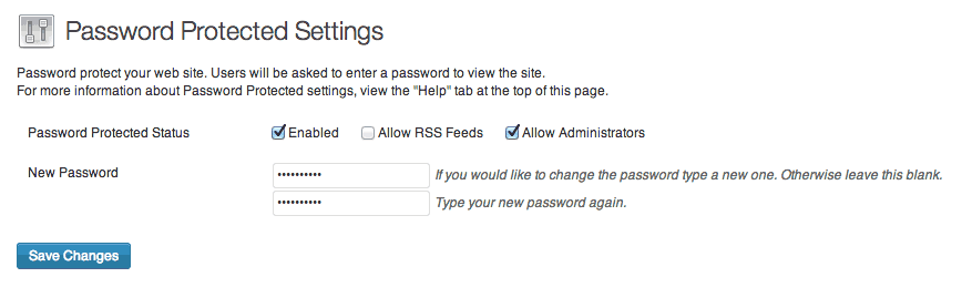 The Settings Page
