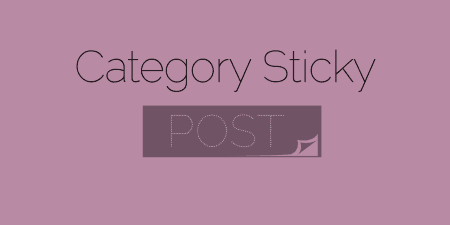 Category Sticky Post Plugin