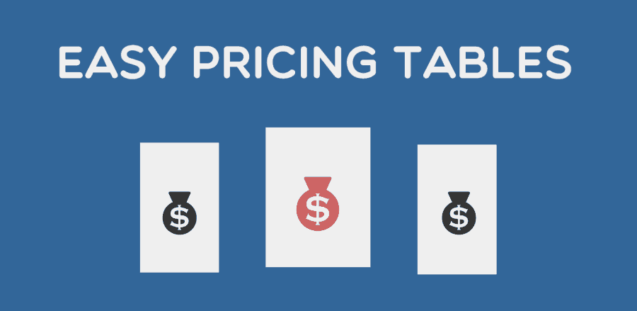 Easy Pricing Tables plugin