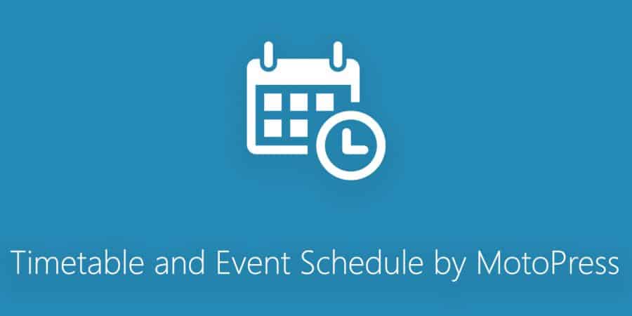 Timetable and Event Schedule by MotoPress