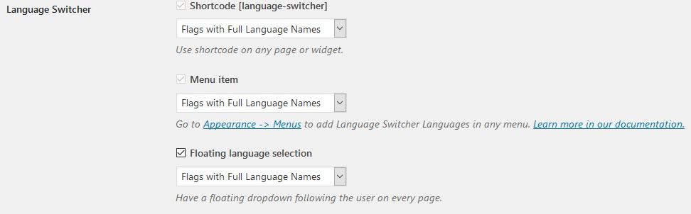 Customize your language switcher