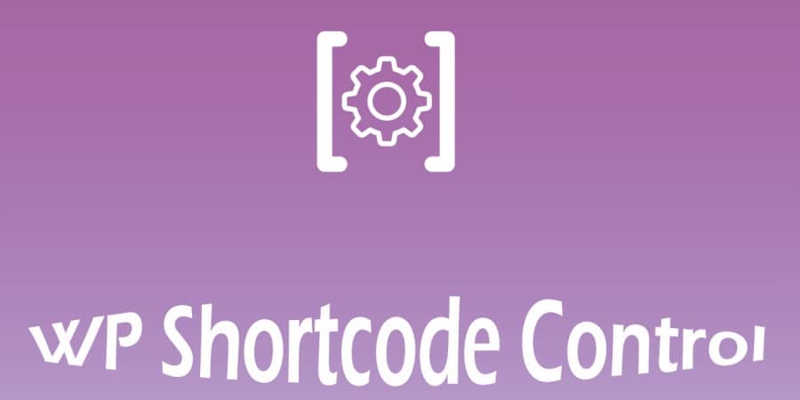 WP Shortcode Control