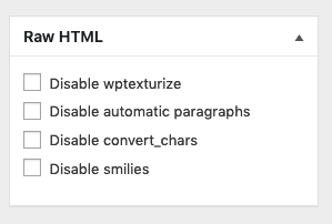 Raw HTML checkboxes
