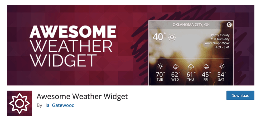 awesome weather widget