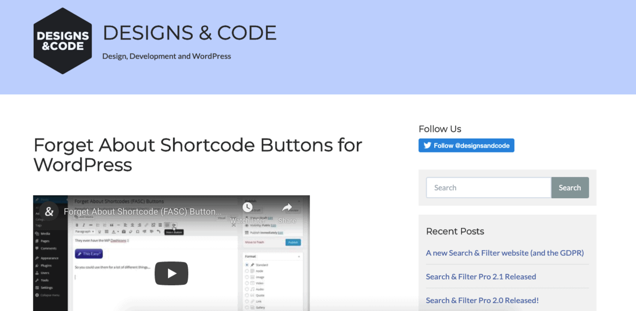 Forget About Shortcode Buttons