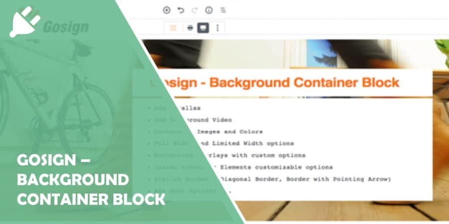 Gosign – Background Container Block