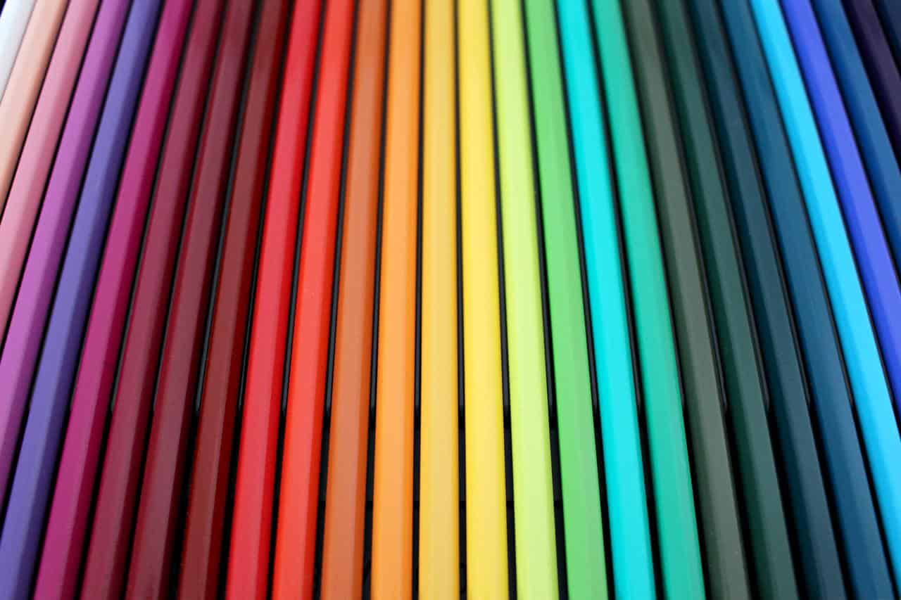 Rainbow color palette