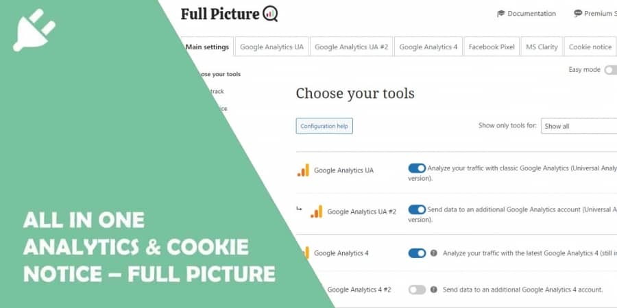 All in One Analytics & Cookie Notice – Full Picture