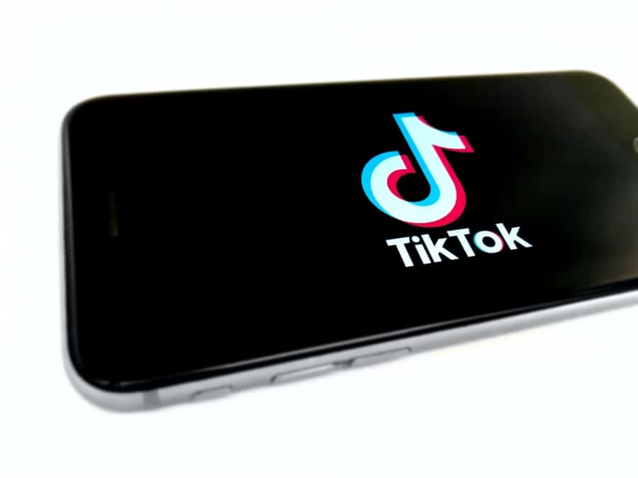 TikTok on cellphone