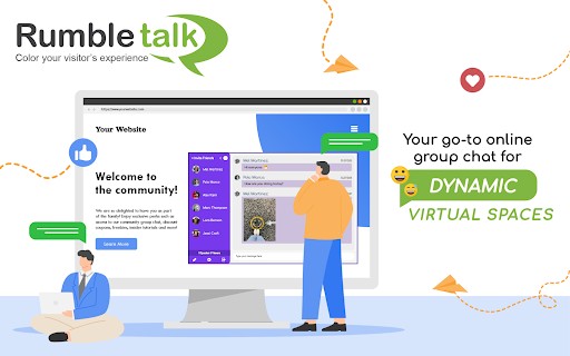Online Group Chat Platform for Websites Live Events and Q&A