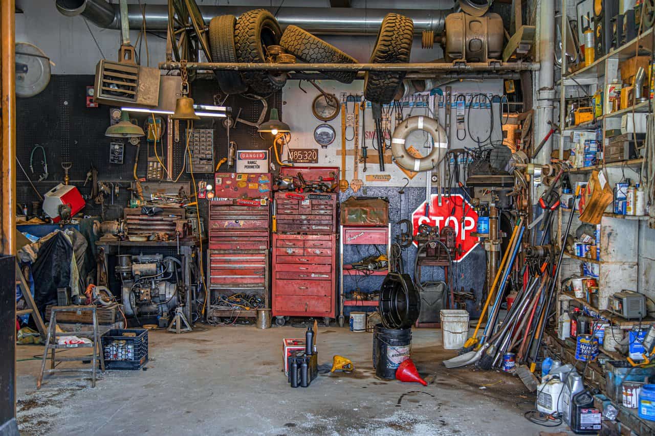 Unorganized garage